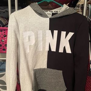 Pink Victoria Secret Color Block Hoodie